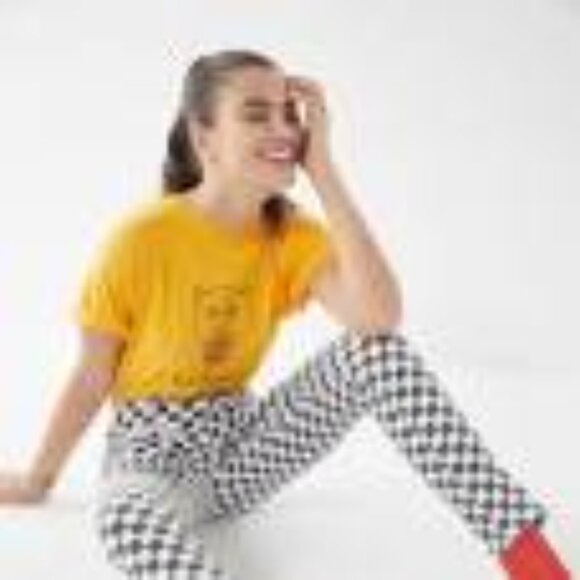 BDG Twig Slim Fit Checker Printed Zip Accent High Rise Skinny Jeans - Size 25 - Picture 2 of 8